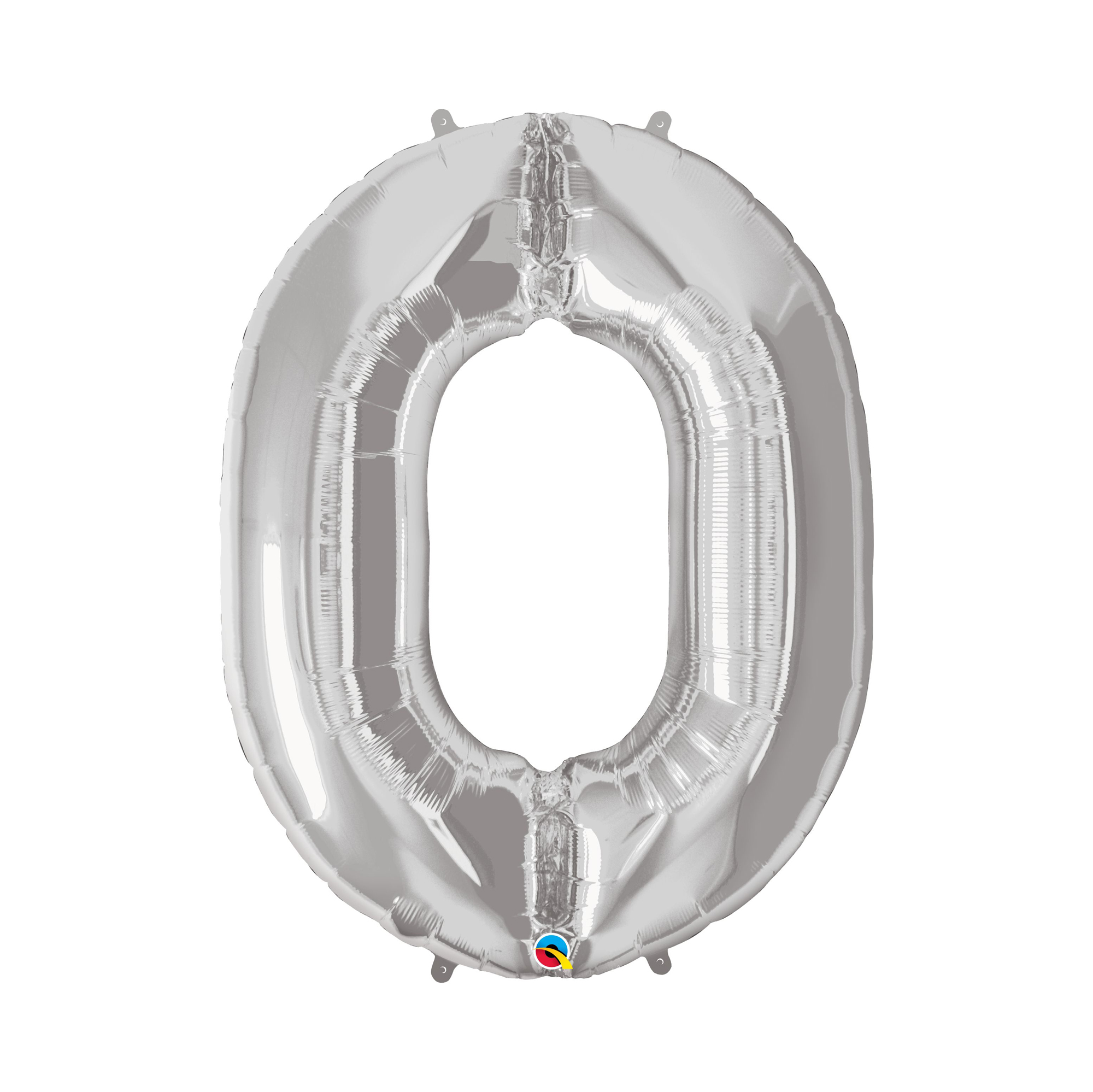 Balónek fóliový 92 cm stříbrný číslo 0 Albi