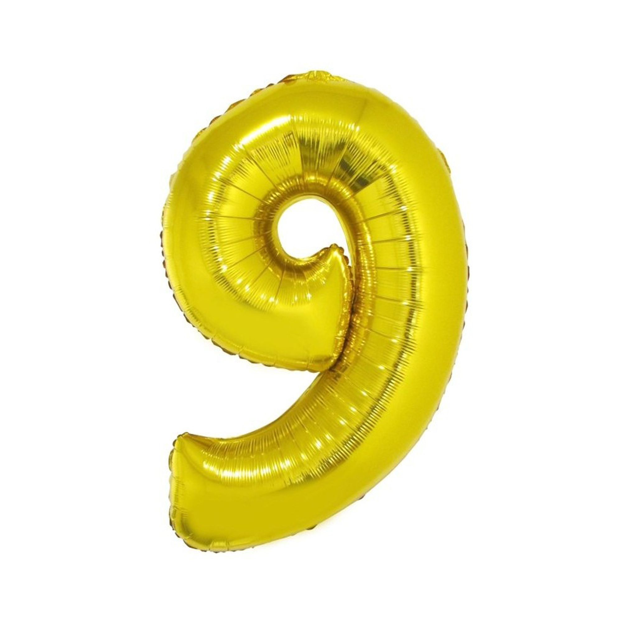 Balónek fóliový 92 cm zlatý číslo 9 Albi