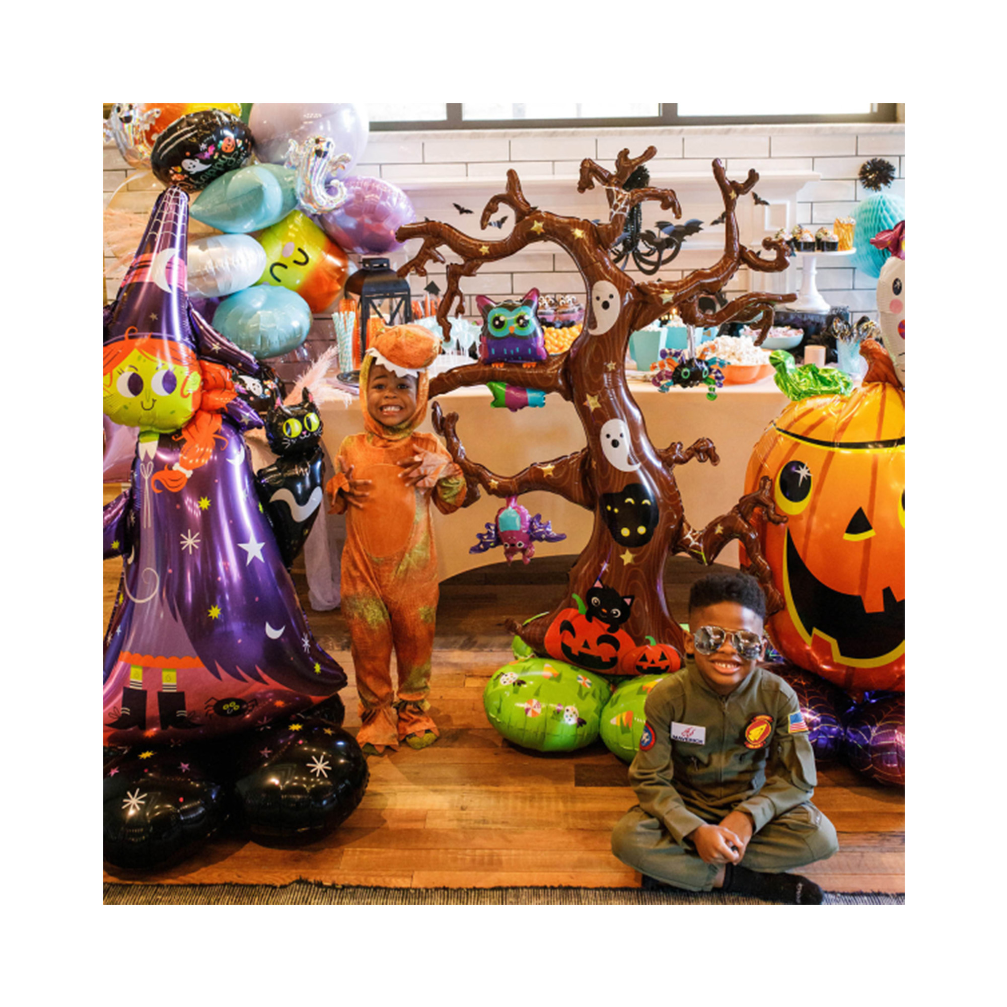 Balónek fóliový AirLoonz Děsivá čarodějnice 60 cm × 139 cm Albi - Obrázek 2