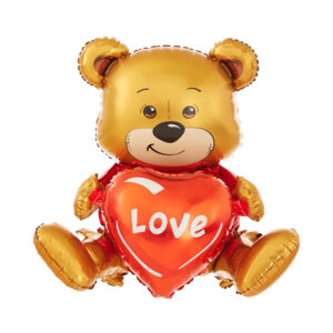 Balónek fóliový DIY Medvídek se srdcem Love Albi