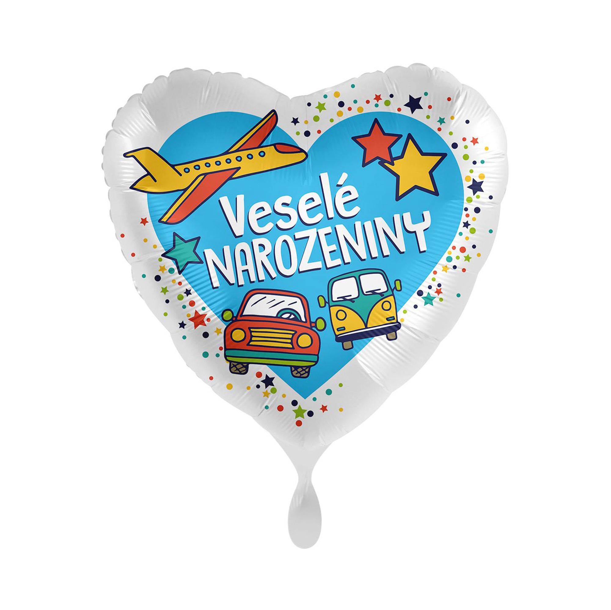 Balónek fóliový Veselé narozeniny doprava Albi