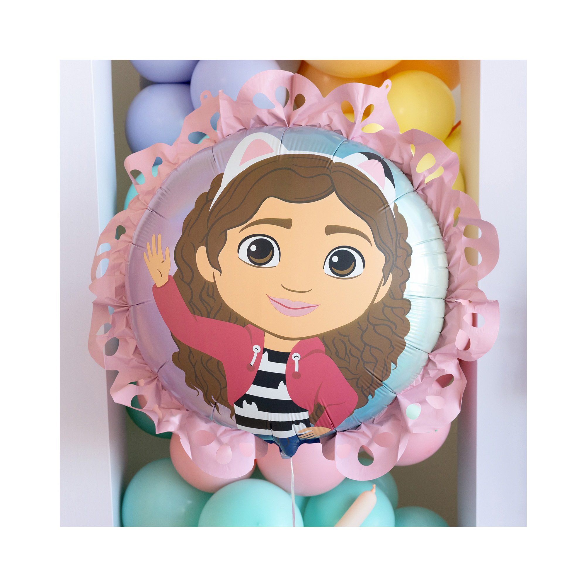 Balónek fóliový s volánky Gábinin kouzelný domek Gábi Albi - Obrázek 2