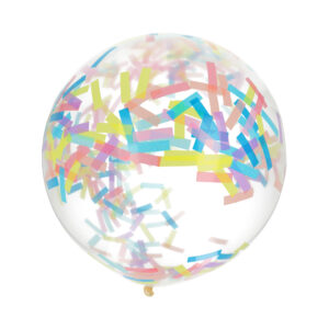 Balónek latexový s konfetami pastelové Albi