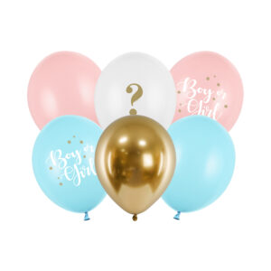 Balónky latexové Baby shower kluk nebo holka 6 ks Albi