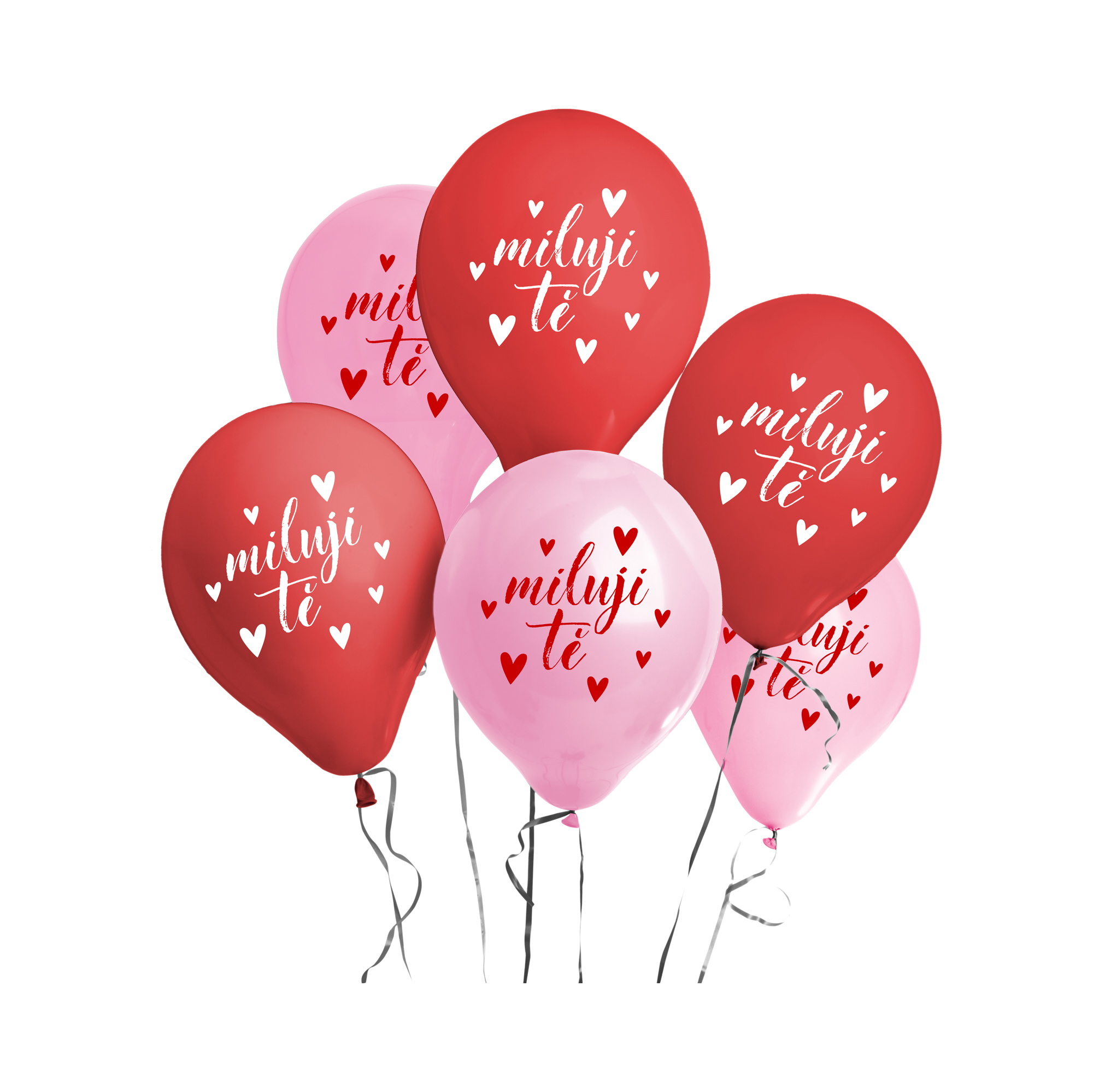 Balónky latexové Miluji Tě 6 ks Albi