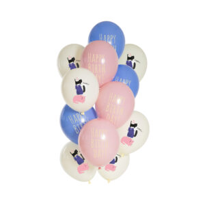 Balónky latexové Narozeniny Kočky 12 ks Albi