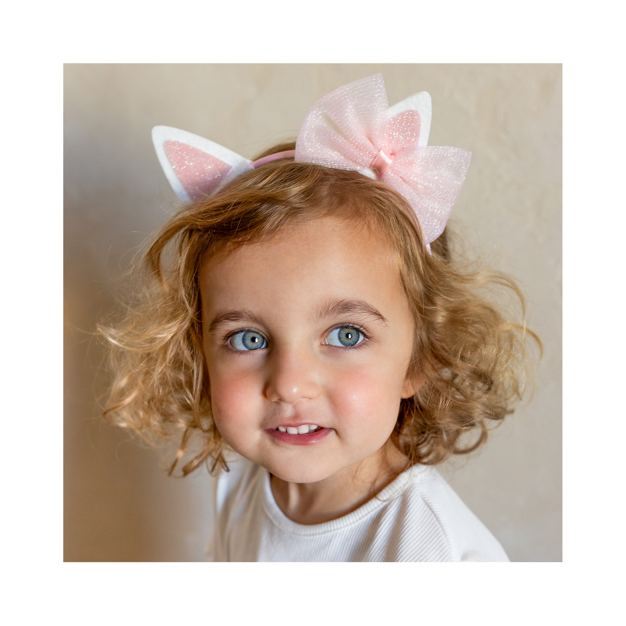 Čelenka Kočičí ouška růžová Albi - Obrázek 2