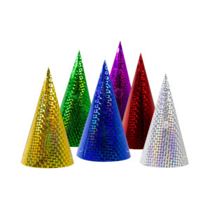 Čepičky barevné holografické 6 ks Albi