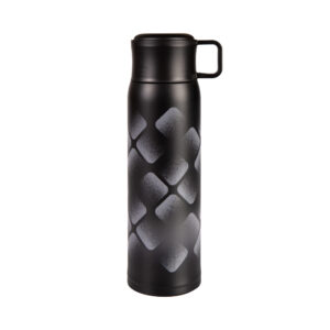 Černá termoláhev s hrnkem 500 ml Albi