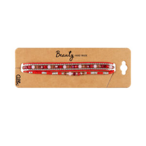 Červené náramky Albi