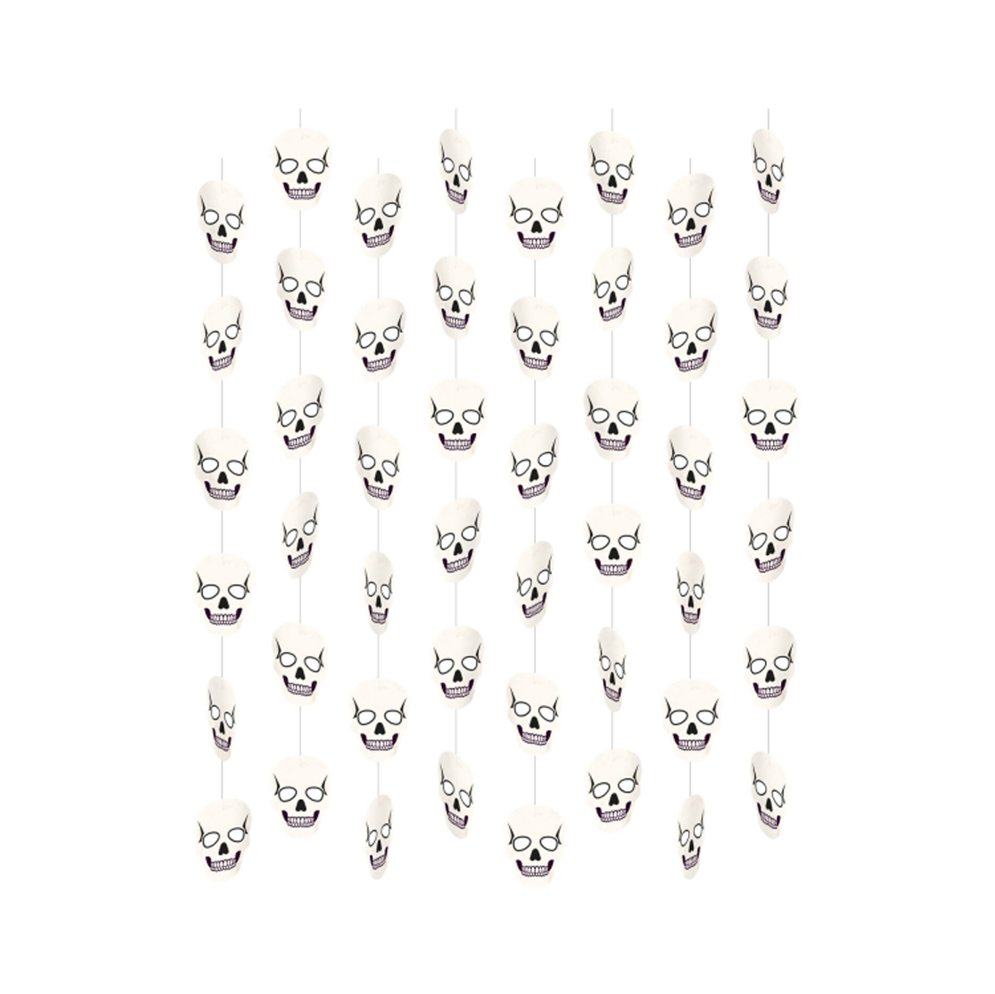 Dekorace Halloween lebky k závěšení 8 ks Albi