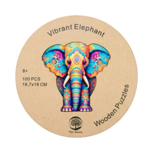 Dětské dřevěné puzzle - Slon Albi