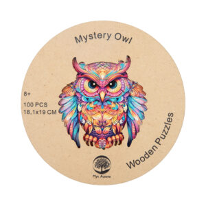 Dětské dřevěné puzzle - Sova Albi