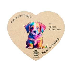 Dětské dřevěné puzzle - Štěně Albi