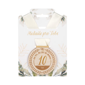 Dřevěná medaile - 10 let Albi