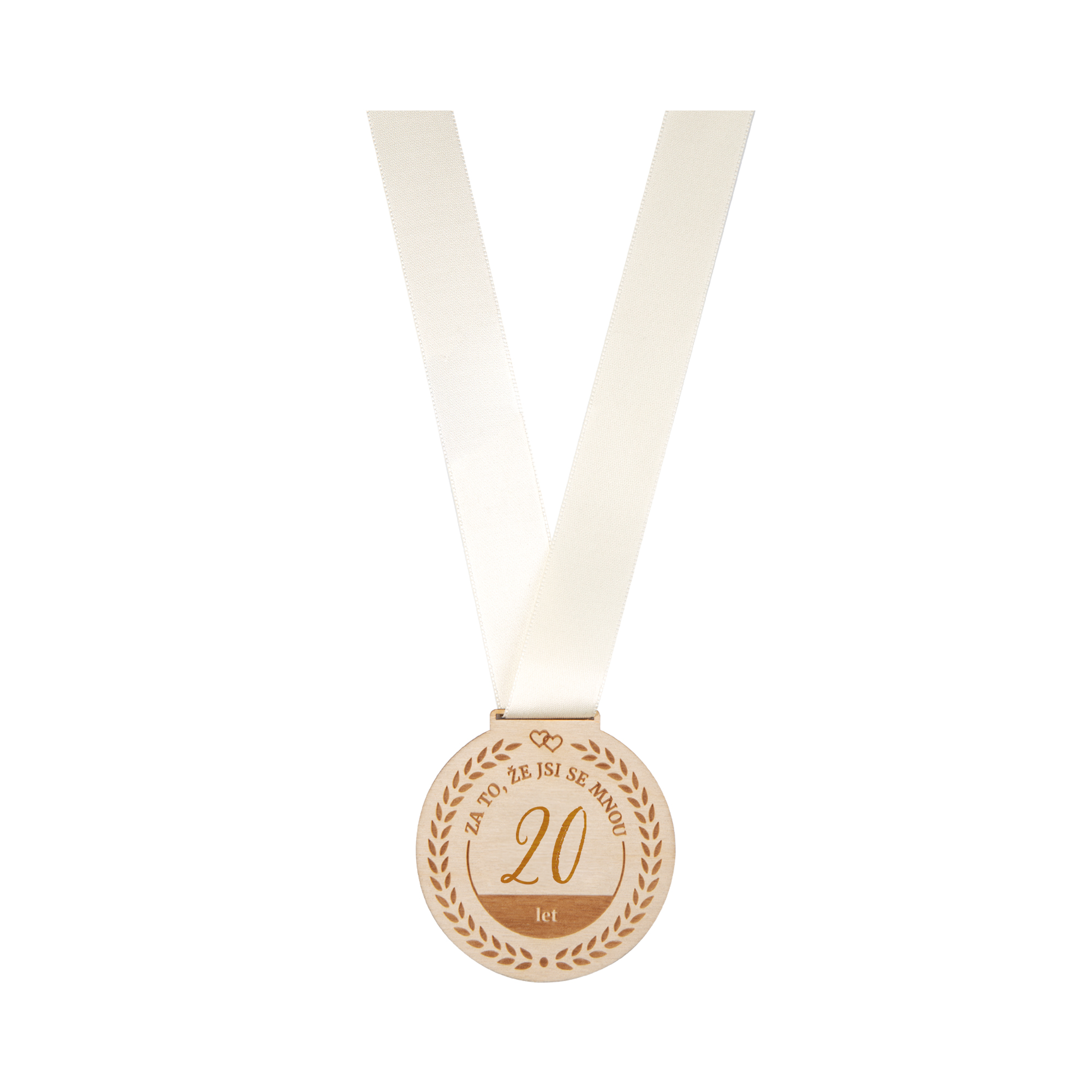 Dřevěná medaile - 20 let Albi - Obrázek 2