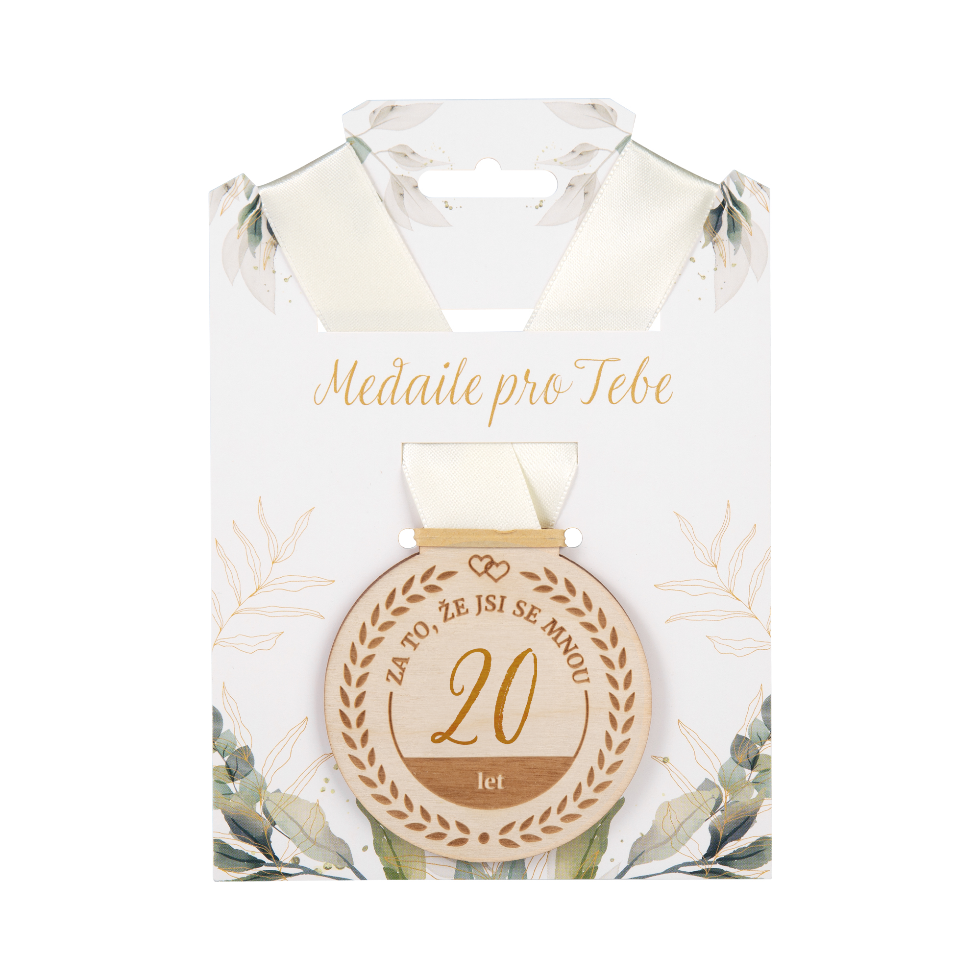 Dřevěná medaile - 20 let Albi