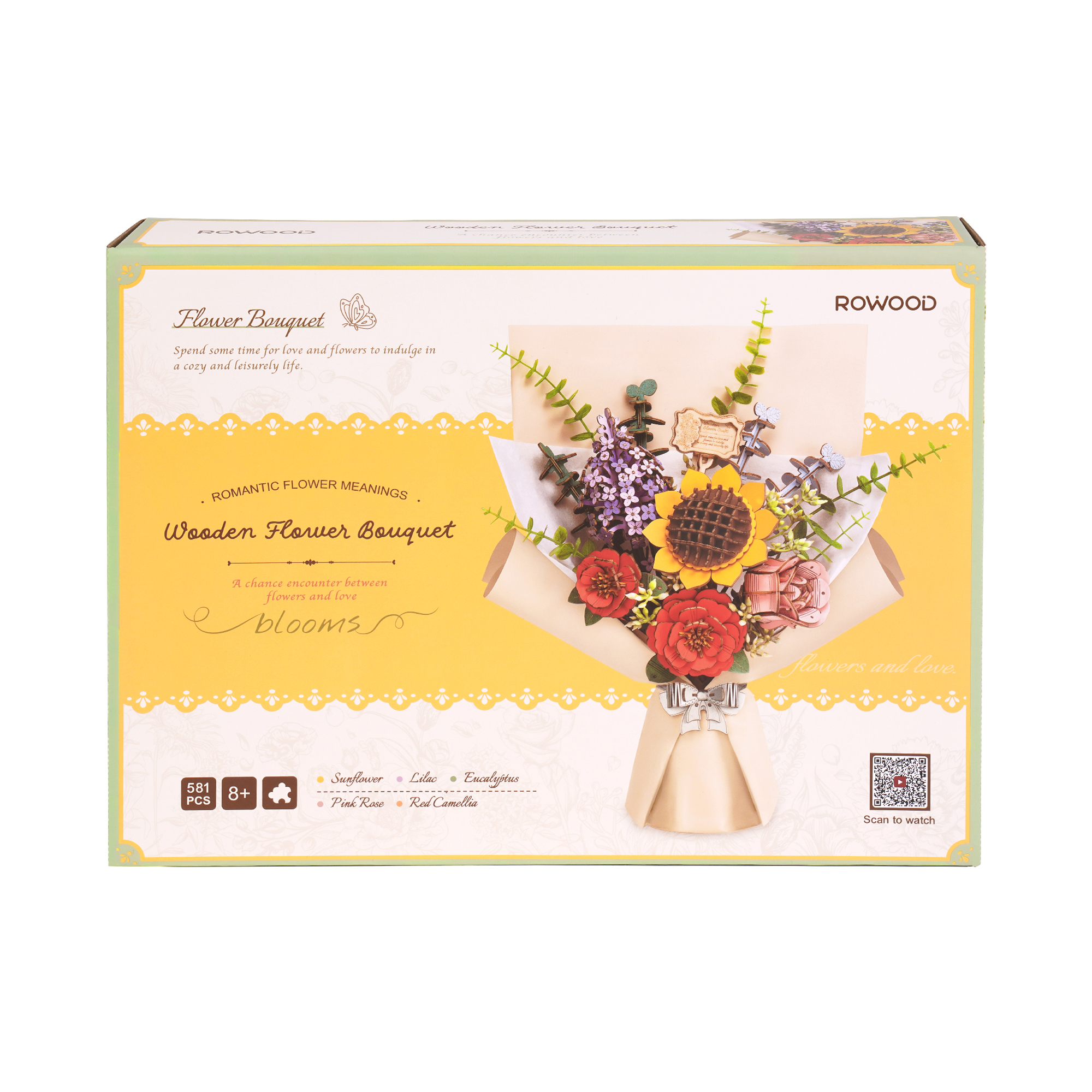 Dřevěné květiny - Kytice Robotime - Obrázek 2