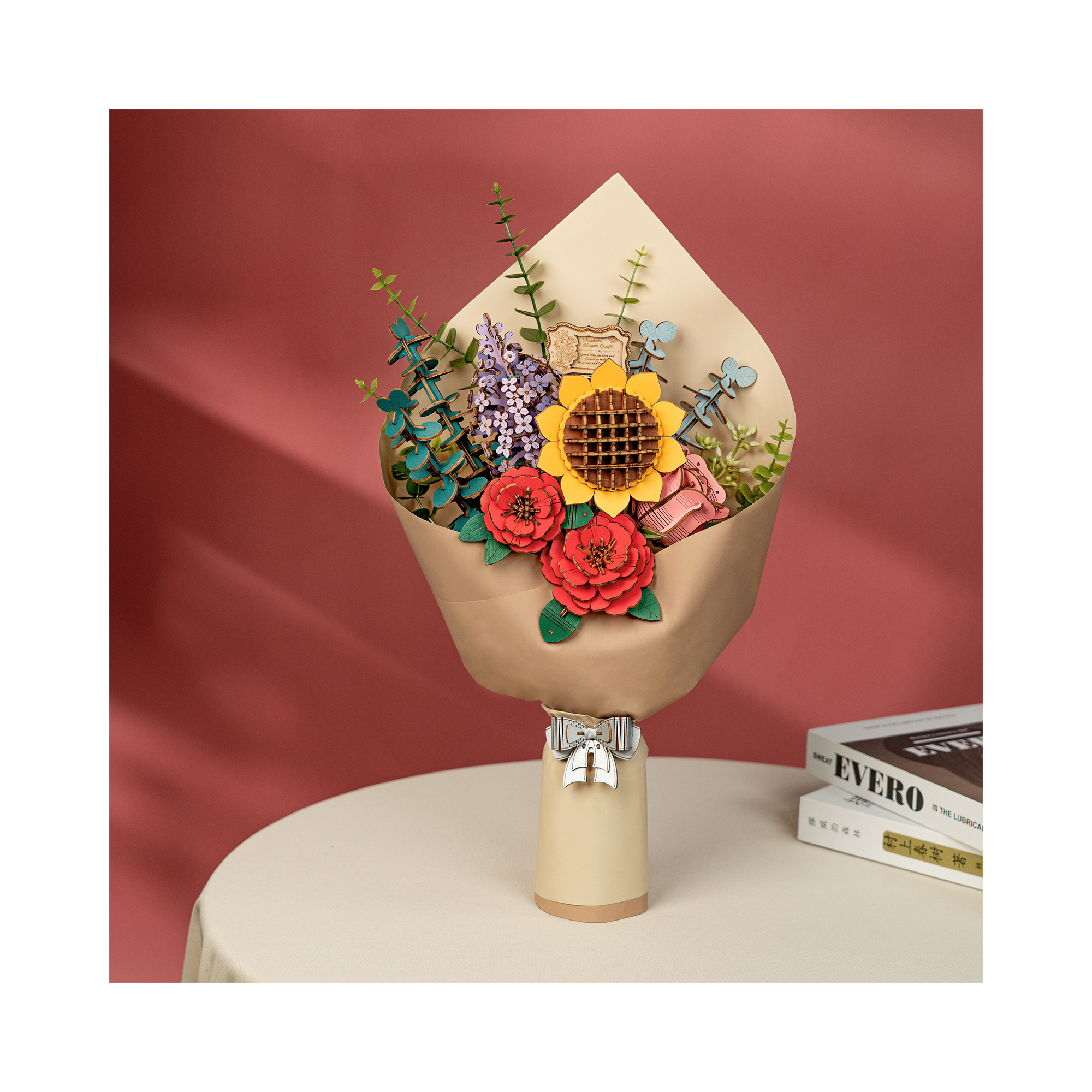 Dřevěné květiny - Kytice Robotime - Obrázek 3