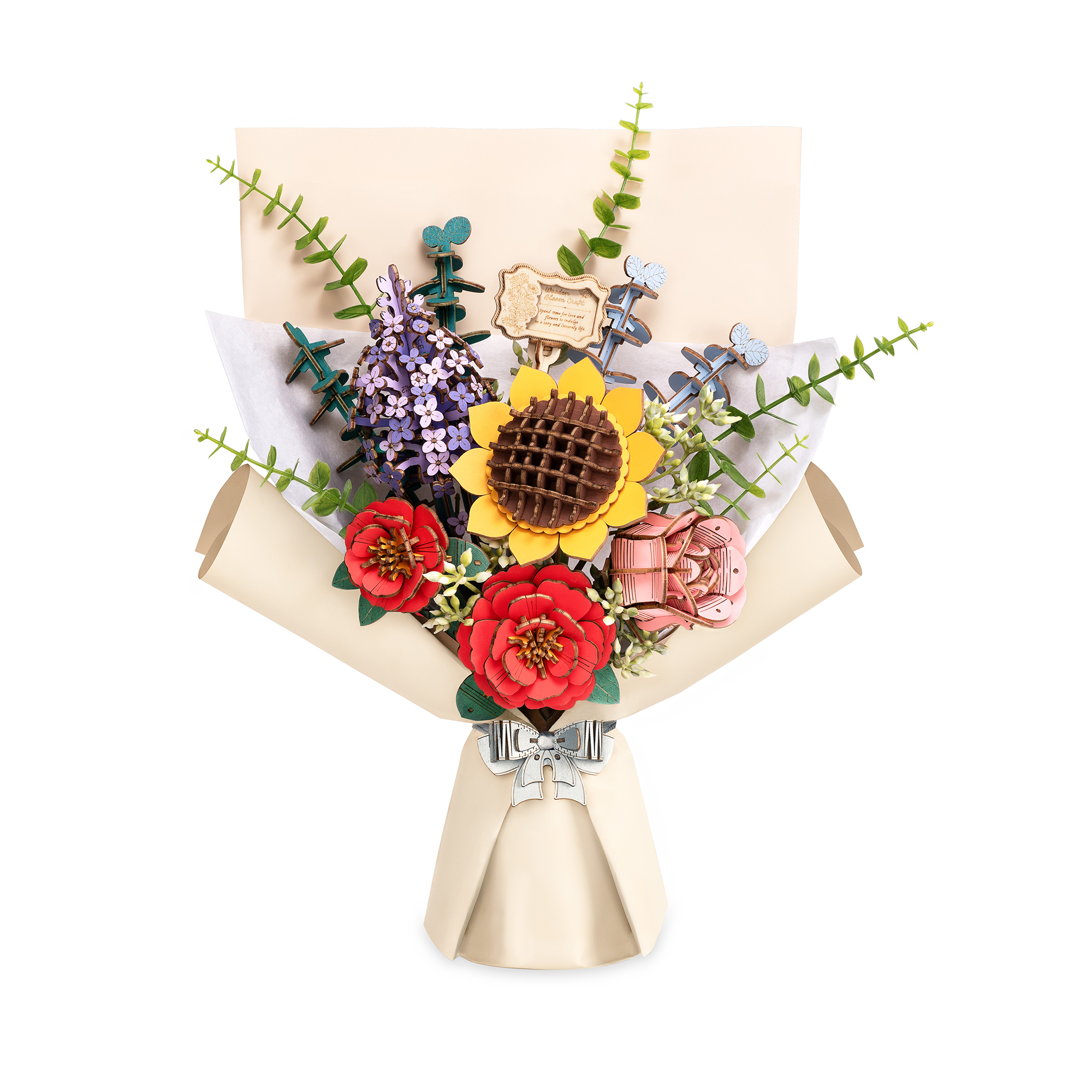 Dřevěné květiny - Kytice Robotime