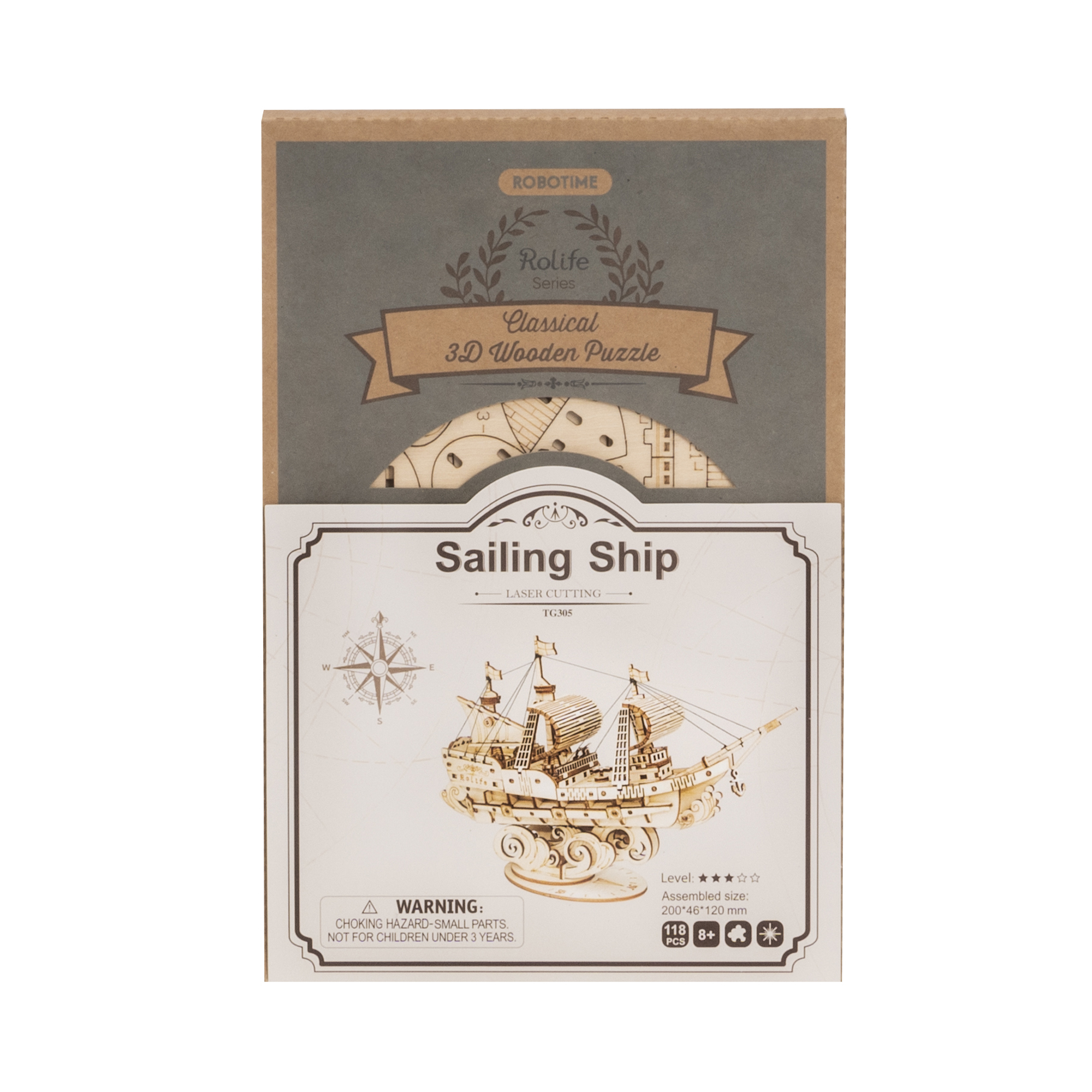 Dřevěný model - Plachetnice Robotime - Obrázek 2