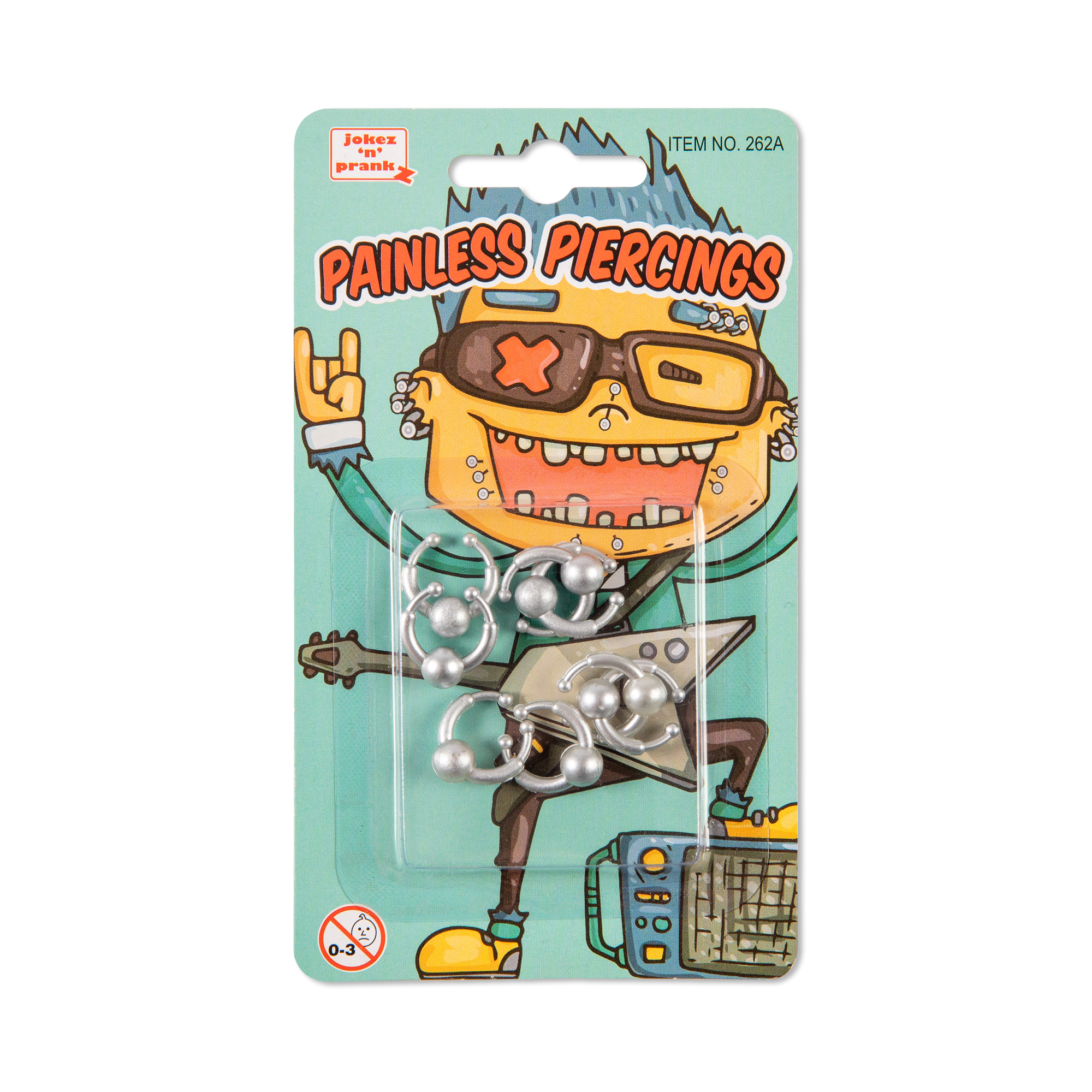 Falešný piercing s kuličkou 8 ks Albi