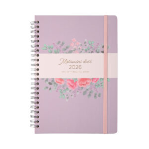 Fialový motivační diář A5 Albi