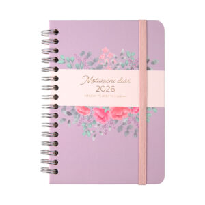 Fialový motivační diář A6 Albi