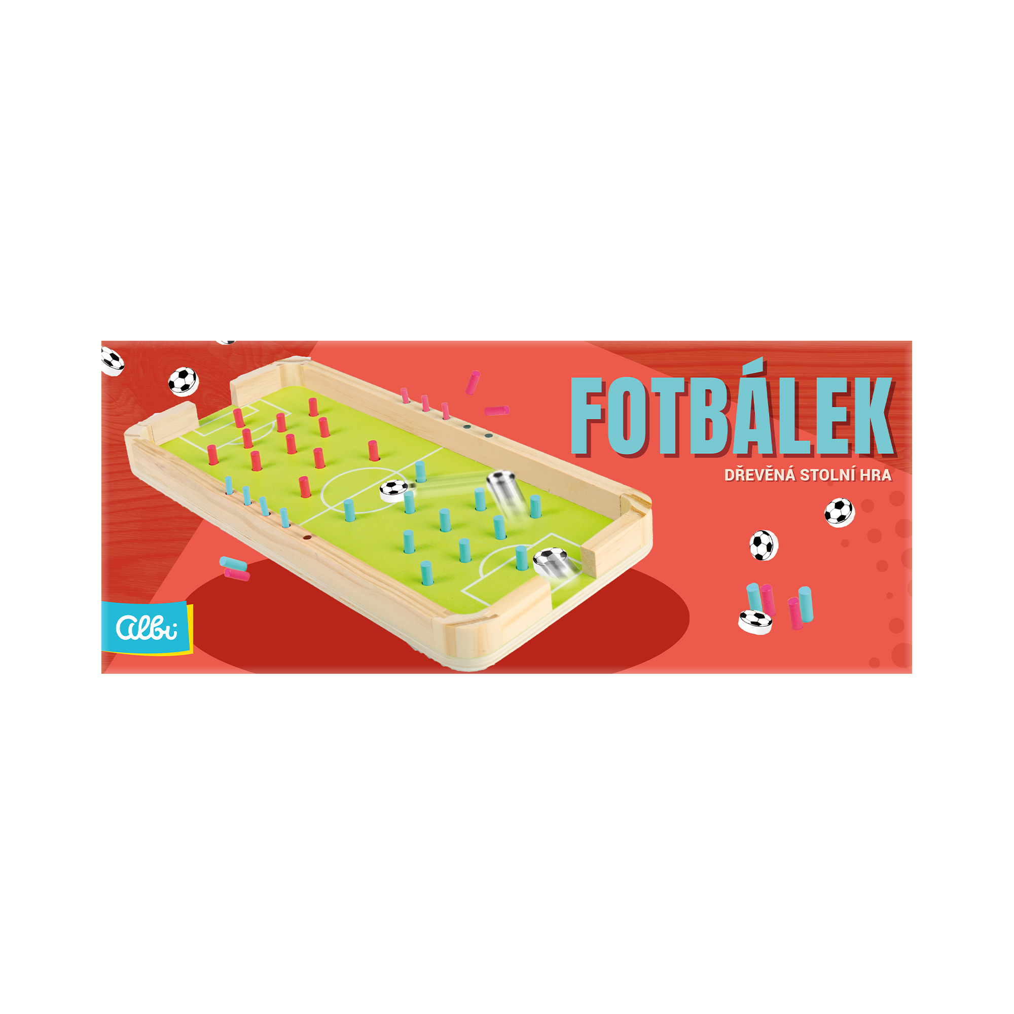 Fotbálek - Dřevěná stolní hra Albi - Obrázek 2