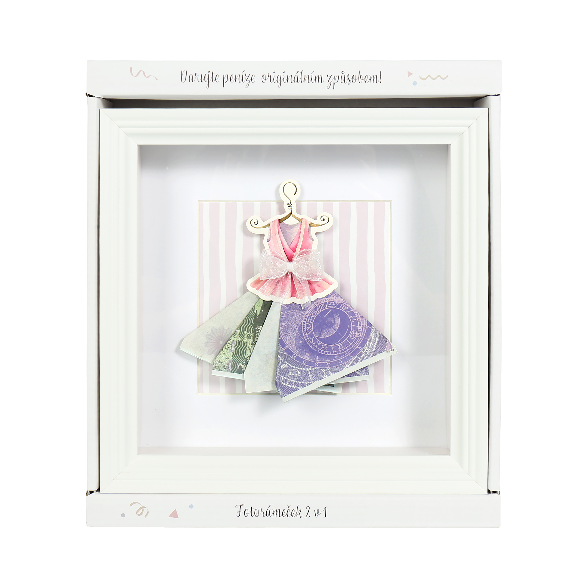 Fotorámeček na peníze - Šaty Albi