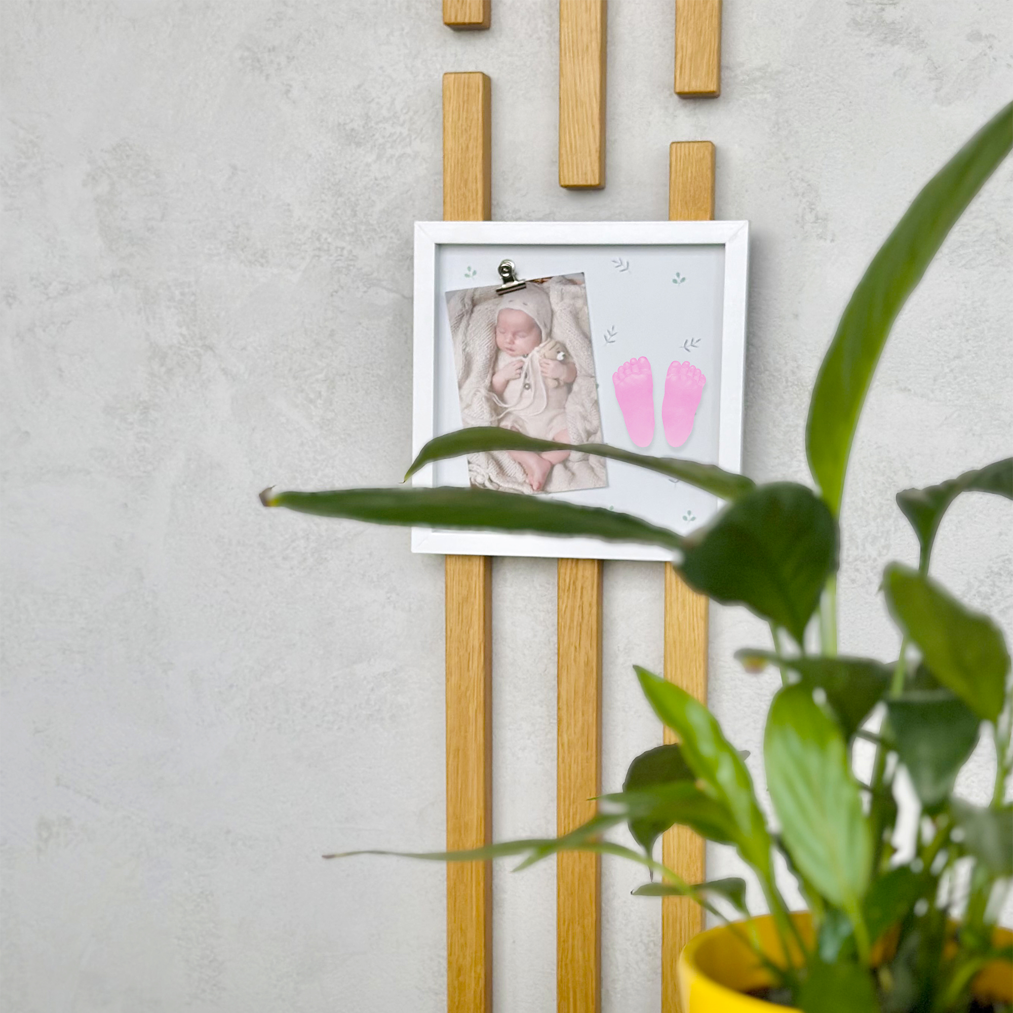 Fotorámeček pro miminko se sadou na 3D odlitky – pro holčičku Albi - Obrázek 3