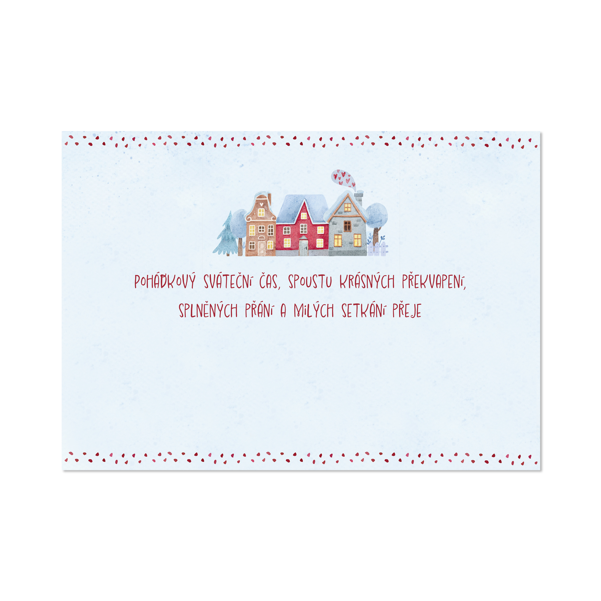 Hrací přání - Zasněžené domky Albi - Obrázek 2