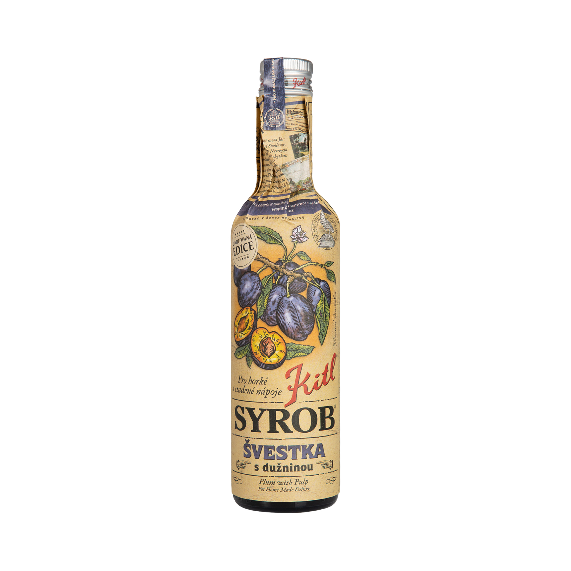 Kitl Syrob - Švestka s dužinou 500 ml Kitl