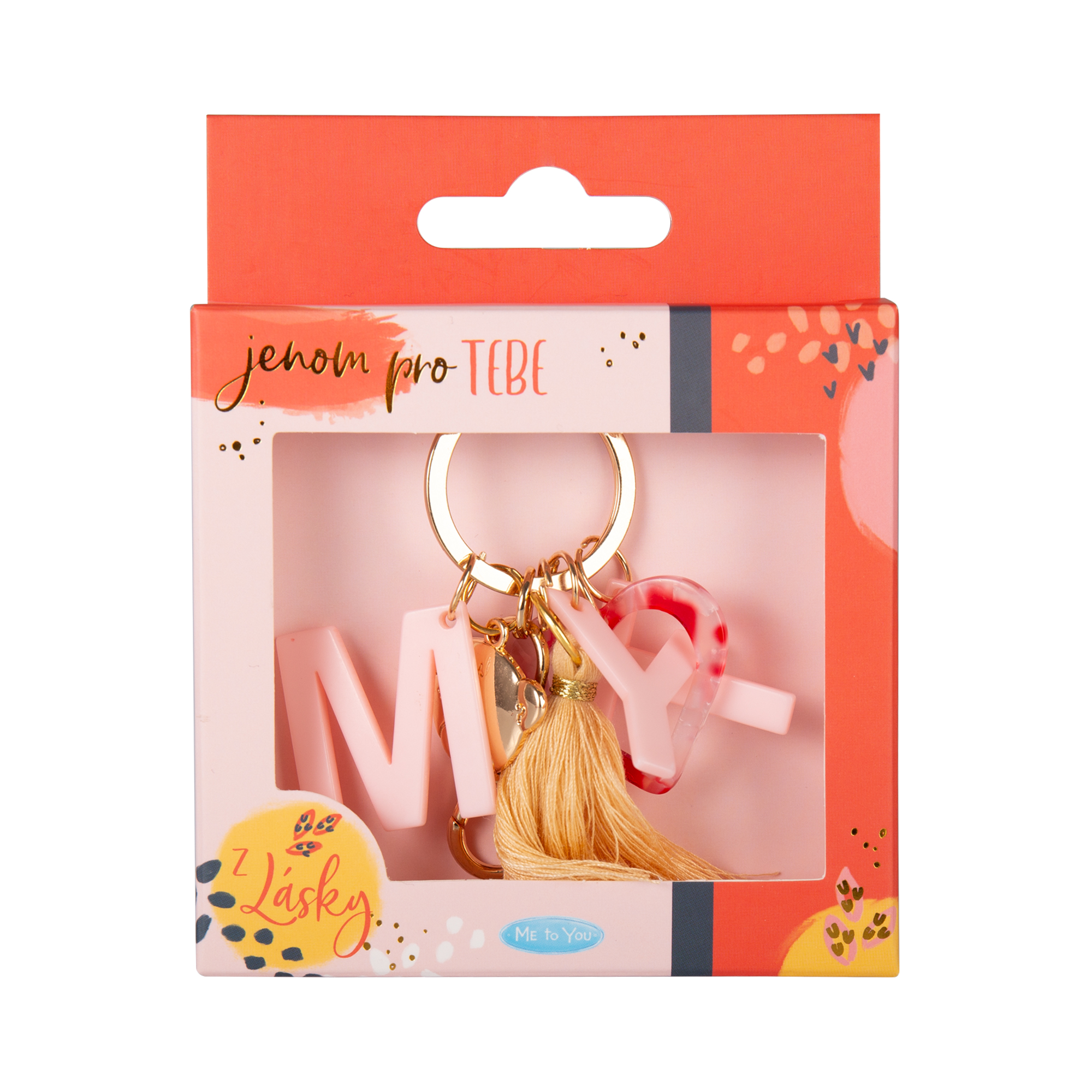 Klíčenka - Růžová písmena Albi - Obrázek 2