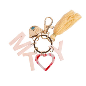 Klíčenka - Růžová písmena Albi