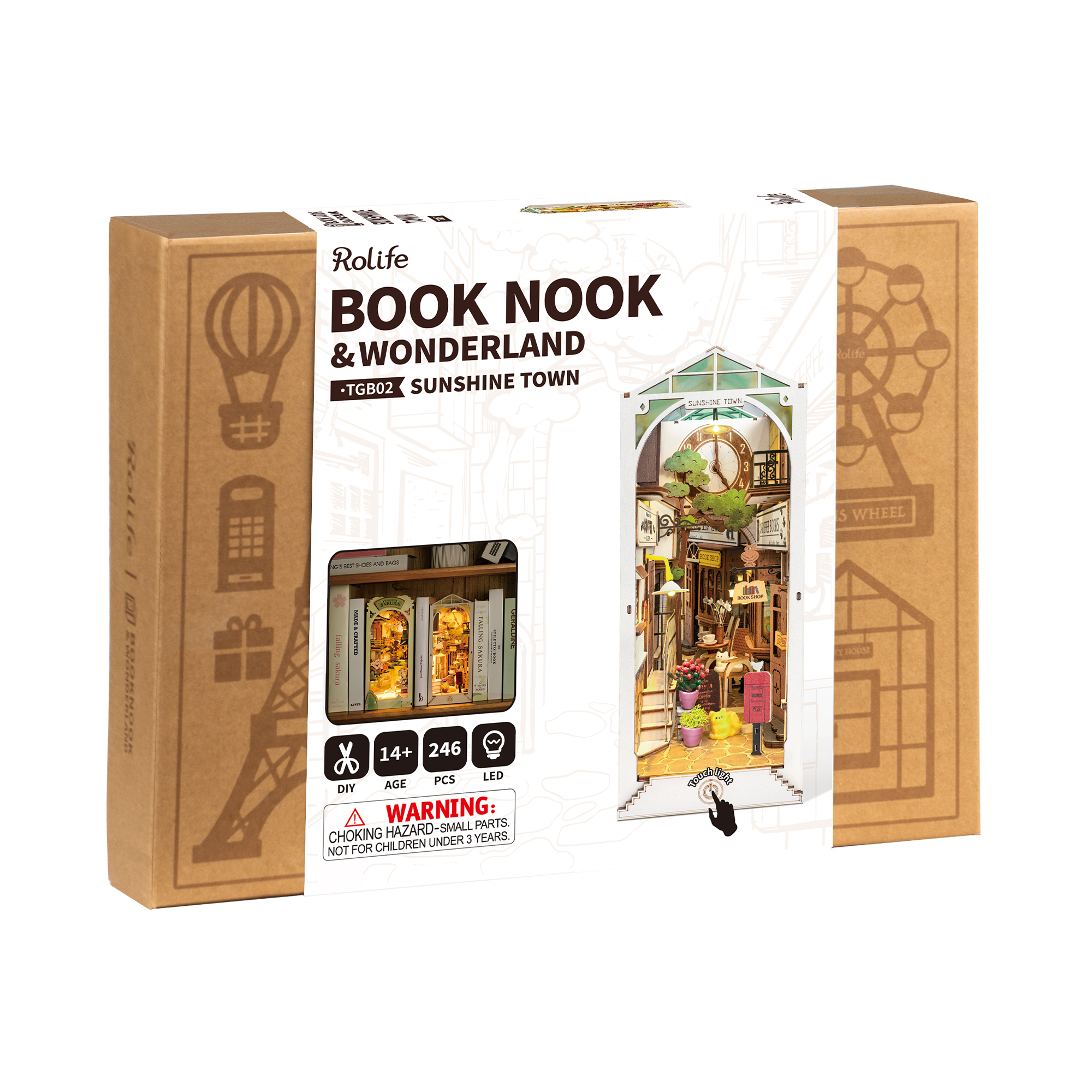 Knižní zákoutí - Slunné město Robotime - Obrázek 2