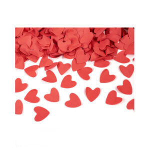 Konfety vystřelovací červená srdce 40 cm Albi