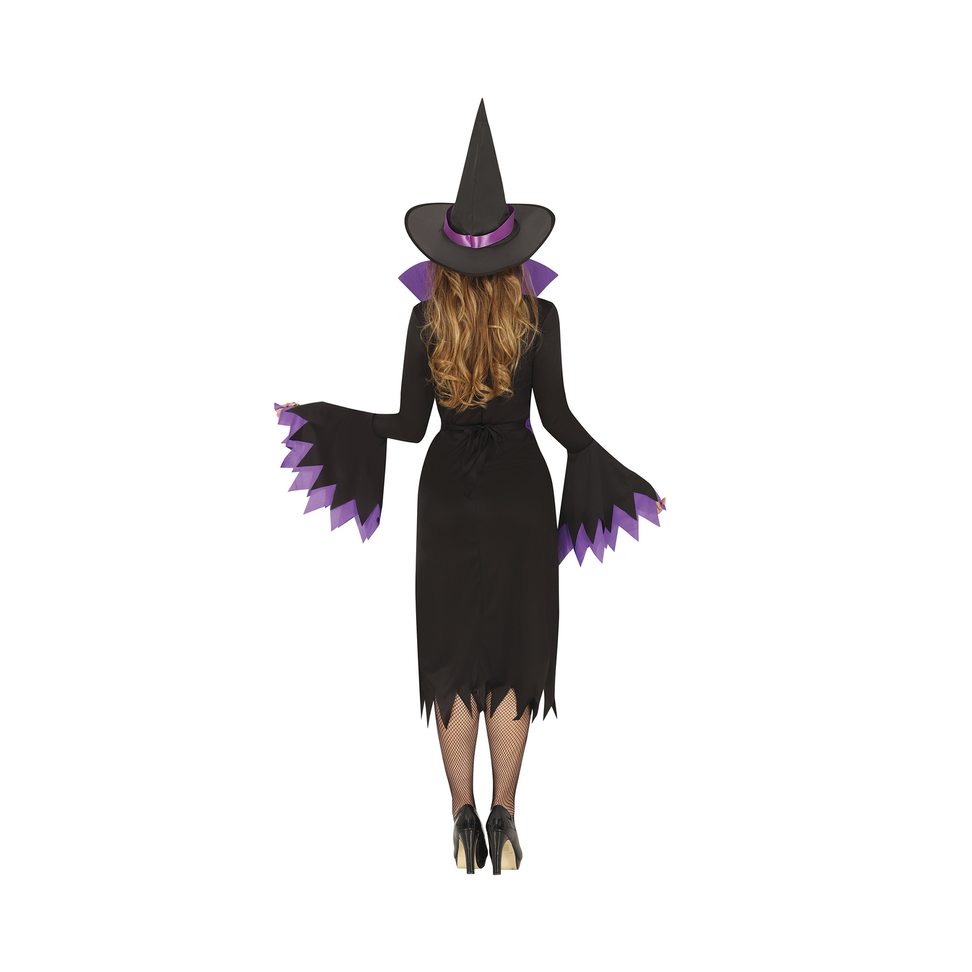 Kostým Čarodějka s kloboukem černo-fialová vel. L Albi - Obrázek 2