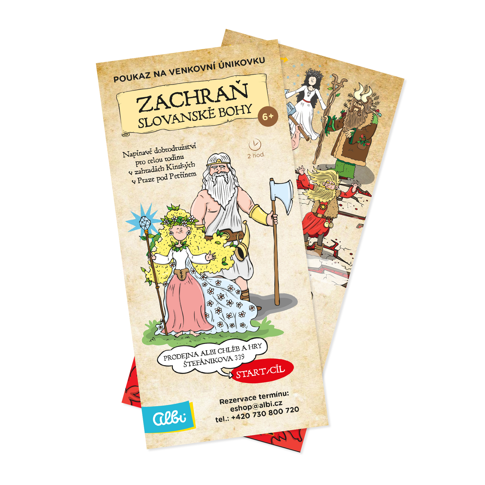 Kvído e-poukázka - Venkovní únikovka Zachraň slovanské bohy Albi