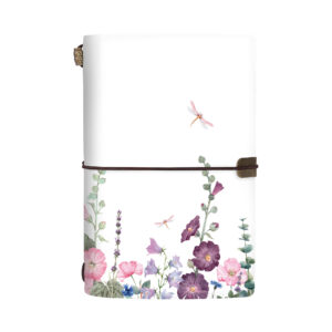 Luxusní diář - Květiny s vážkou Albi