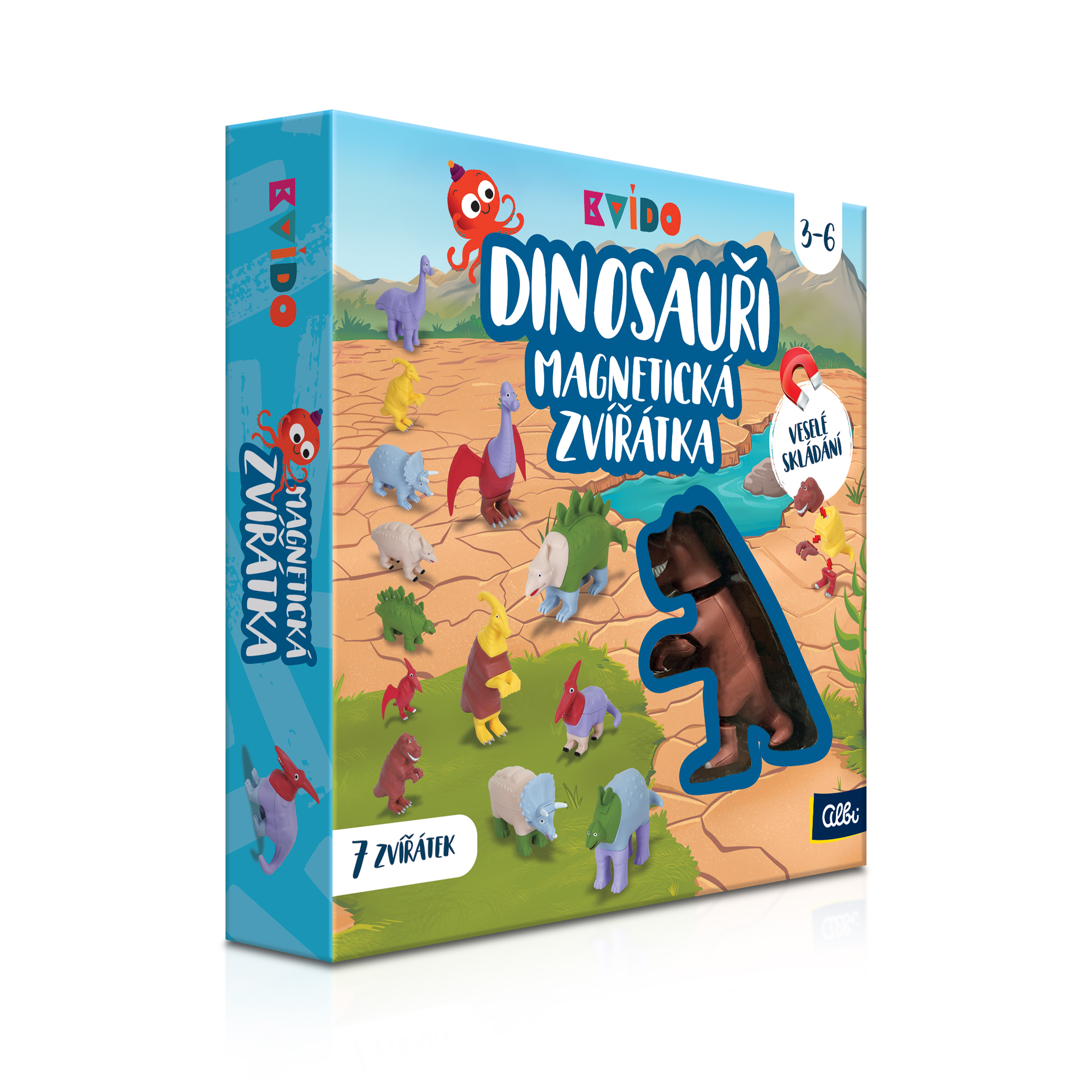 Magnetická zvířátka: Dinosauři - Kvído Albi