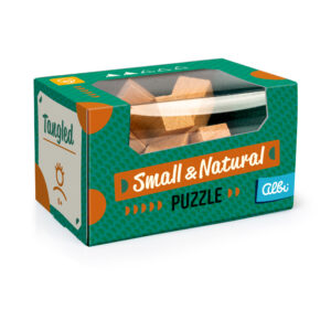 Malý dřevěný hlavolam - Krychle zručnosti Albi