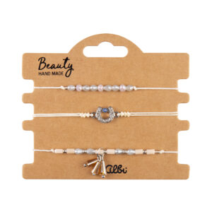 Náramky - Bílá podkova Albi