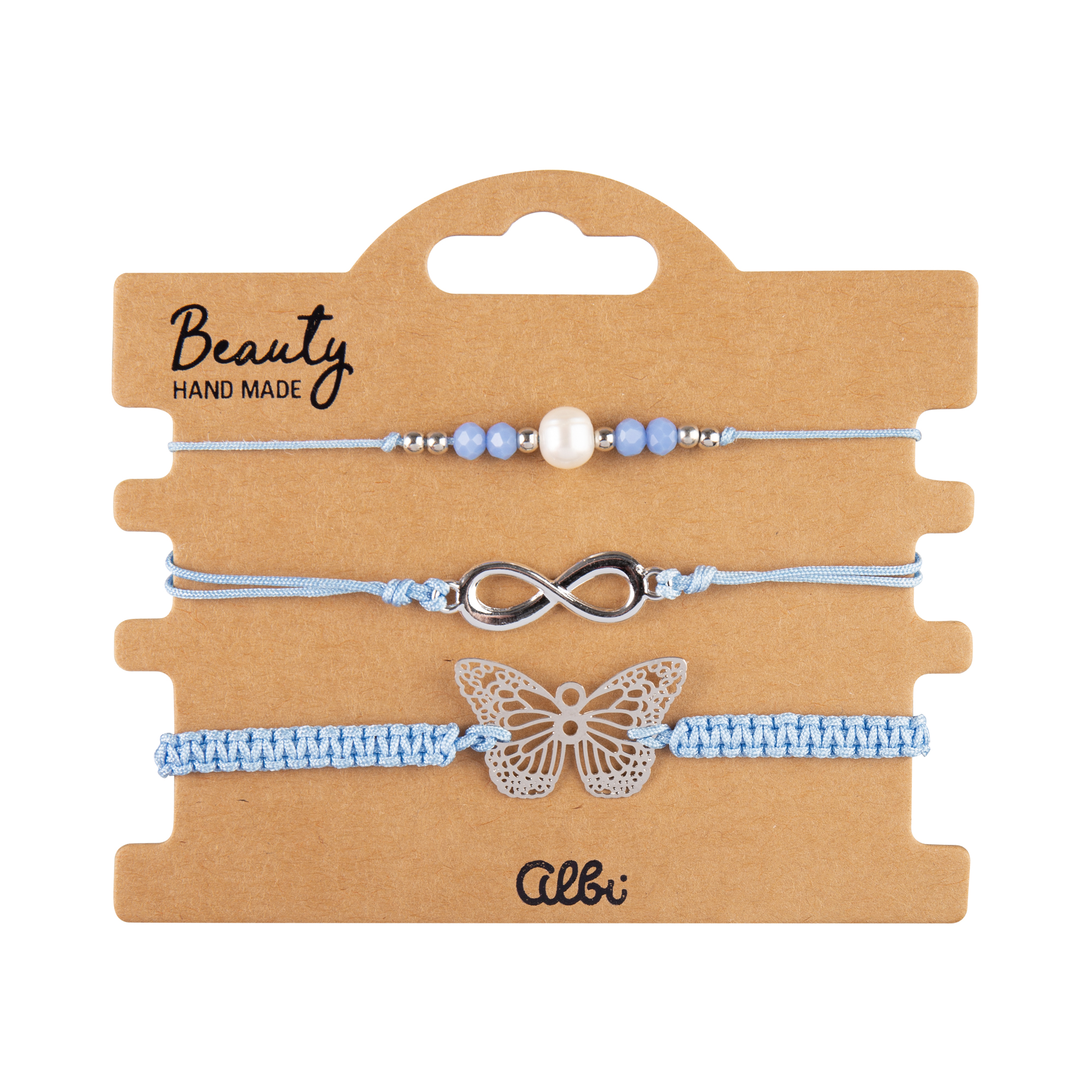 Náramky - Modrý motýl Albi