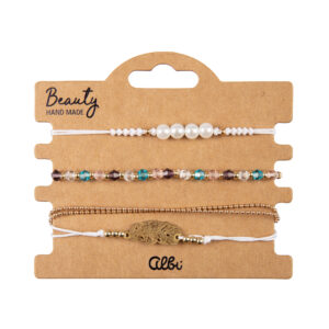 Náramky - Zlatý list Albi