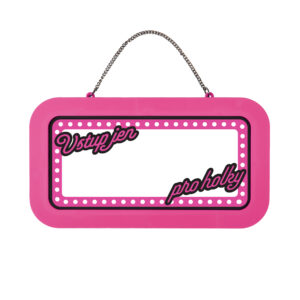 Neonová cedulka bez jména - Jen pro holky Albi