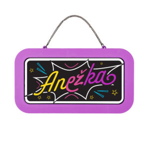 Neonová cedulka se jménem - Anežka Albi