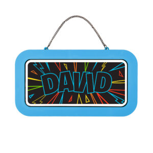 Neonová cedulka se jménem - David Albi