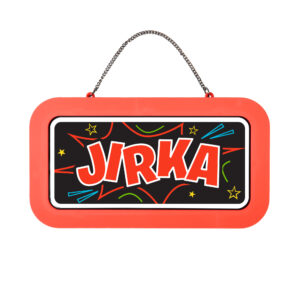 Neonová cedulka se jménem - Jirka Albi