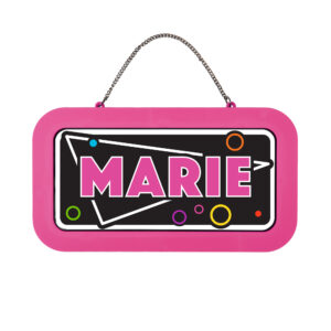 Neonová cedulka se jménem - Marie Albi